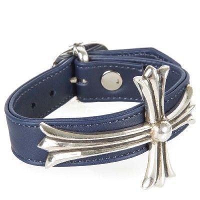 クロムハーツ Hearts GZ11 DSHVLD 中古 マルチスタッズレザーブレスレット CRSBLL/PYRMD/SPK/マルチスタッズ Chrome