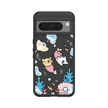 Pixel 8 Pro SolidSuit 黑 - Maltese線條小狗 - 需要你，我是一隻魚