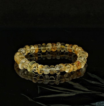 不定型原石黃水晶手鍊-9 ( Raw Citrine Bracelet )