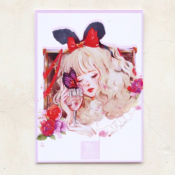 Alice Hobbey 雙面水彩插畫明信片 Postcard