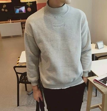 正韓  多色  高領 上衣 大學系列