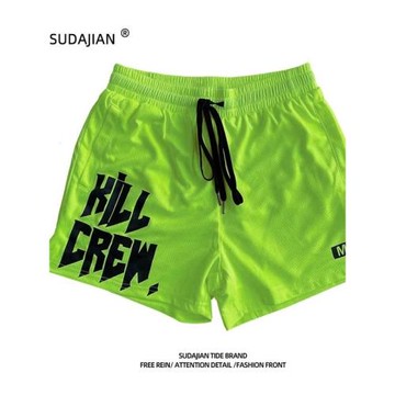 新款美式短褲男生夏季學生籃球透氣速干跑步三分褲高街寬松休閑褲