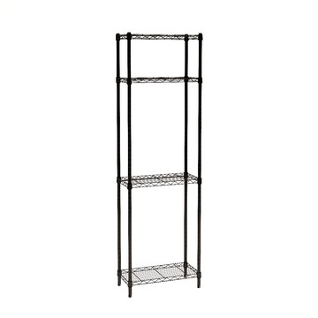 【客尊屋】小資型《粗管徑》 30X60X195Hcm 黑武士四層架