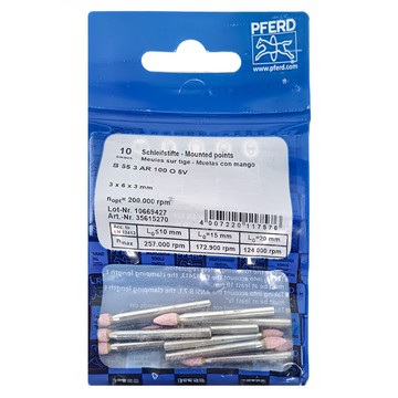 PFERD B55 帶柄砂輪 10支  1組