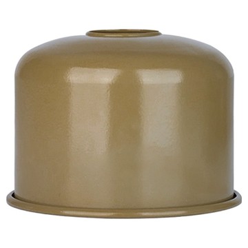 WELLHIKE 復古風金屬瓦斯罐保護罩 直徑11.5 x 14cm 450g 1個  卡其色