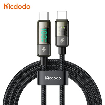 Mcdodo 麥多多 iphone 15/16 適用 雙Type-C/PD 智能斷電 數顯 充電線 傳輸線 快充線 閃充線  透影 1.2M/1.8M
