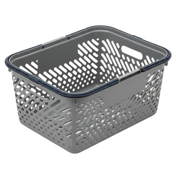 Myroom 我的房間 多功能籃 大型  灰色 + 海軍藍  1個