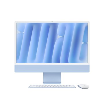 Apple 24 吋 iMac Apple M4 晶片配備 8 核心 CPU 與 8 核心 GPU - 藍色 (整修品)
