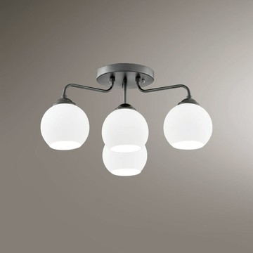 白玉玻璃半吸頂燈 F85-09-K2352