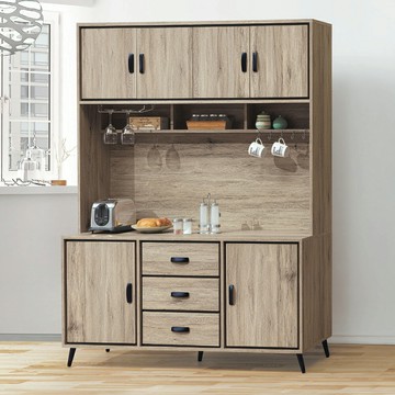 【多木家居】木斯MOOSE-505/151公分碗盤櫃全組