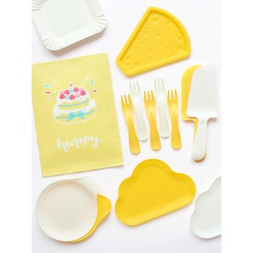 整箱一次性餐具生日刀叉盤組合塑料盤紙盤兒童派對蛋糕餐盤食品級