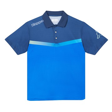 KAPPA義大利時尚型男短袖POLO淺丈青 義大利藍351W56WX7F