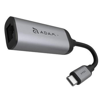 ADAM elements 亞果元素 USB-C 高速乙太網路轉接器 CASA e1 鋁製設計 隨插即用  灰色  1個