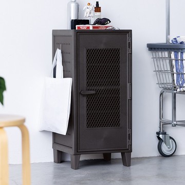 日本天馬 Fits 網格款可層疊置物收納櫃(附洞洞板)-DIY-多色可選