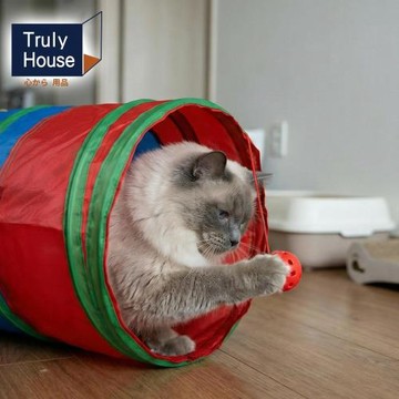 Truly House 彩虹折疊寵物隧道 毛孩 狗 貓(三款任選)
