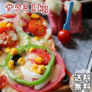 サラミ 送料無料 おつまみ ビアサラミ風 たっぷり 1kg 1000g そのまま食べても 焼いても◎ 手軽に料理のバリエーション増やしたい方にも