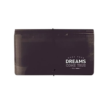 珠友Chuyu 12層迷你風琴夾/SS-10220-03/鬆緊帶/黑