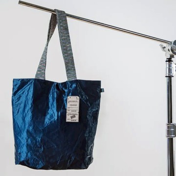 ［夏季新色］韓國 Miyansol 皺皺托特包 鈦藍千層