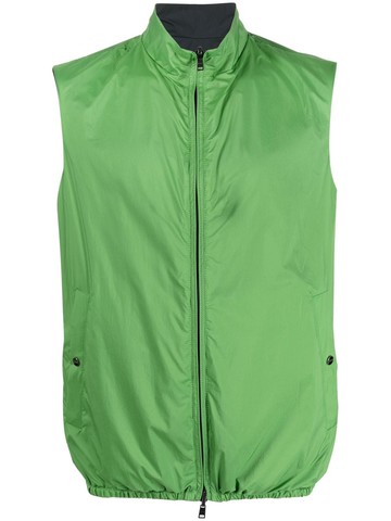 Herno - high-neck zip-fastening gilet - men - Polyamide/Polyester/Polyurethane - 54 - Blue