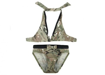 35-CHSW /2017夏季新款童裝比基尼 女童泳衣套裝 國產復刻面料