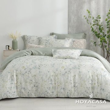 HOYACASA 春日貓語 加大60支銀纖維天絲兩用被套床包四件組