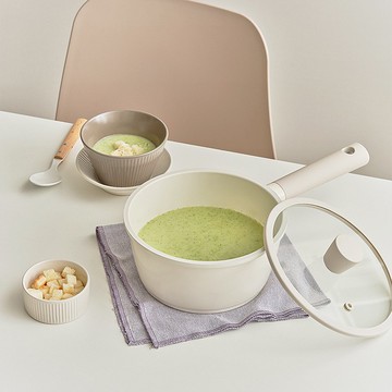 韓國IH單柄湯鍋18cm (附鍋蓋)禮物推薦 鍋子不沾鍋送禮烤盤