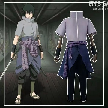 【台灣發貨 特價處理】火影忍者宇智波佐助衣服cos服全套疾風傳佐助cos服動漫萬聖節服裝