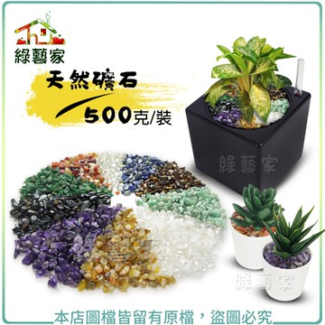 【綠藝家】天然礦石 500克裝 (紫水晶.黃瑪瑙.紅瑪瑙.綠碧玉.透明琉璃.黑虎眼.黃虎眼.白水晶)
