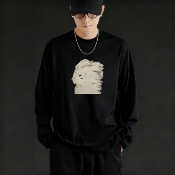 隔日達 🔥韓國大T 純棉上衣 復古男生衣服 内搭打底衫 oversized 男生長T 寬鬆上衣 大尺碼T桖 0074