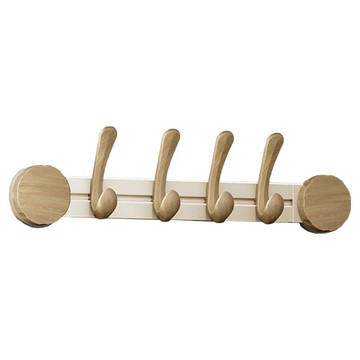 小麥購物 免打孔吸盤門後掛勾 鳳尾4鈎 L1383  1個  奶白色