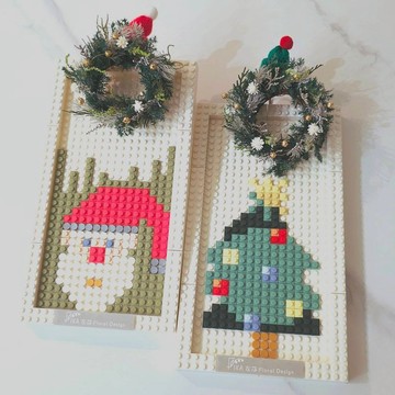 【聖誕拼圖 禮物 新品】永生花藝拼磚掛畫DIY 聖誕老公/聖誕樹