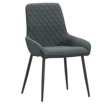 MUNA家居   妮娜餐椅(灰色布)(五金腳)   51X58X88.5cm