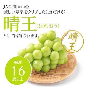 ふるさと納税 ぶどう 2024年 先行予約 シャイン マスカット 晴王 2〜5房入り 合計約2kg 大粒 種無し ブドウ 葡萄  岡山県産 国産 フルーツ 果物 .. 岡山県倉敷市