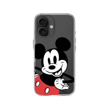 iPhone 16 Clear Case（相機按鈕） 透明 - 迪士尼-米奇 Mickey - Look at the camera-米奇