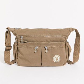 PLAYBOY - 大斜背包  Daily Life系列 - 卡其色