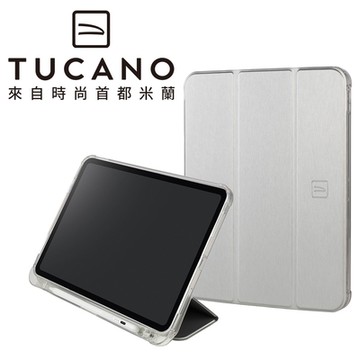 義大利 TUCANO Satin iPad A16/第10代 專用 緞面高質感保護殼 - 銀色