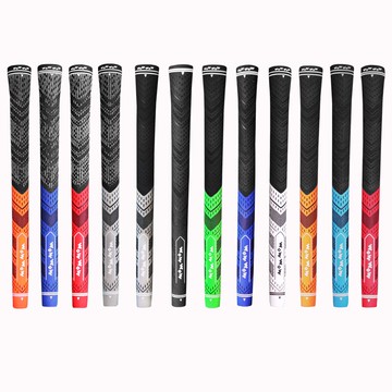 高爾夫球桿棉線握把鐵木桿手柄雙色耐用防滑橡膠漁具手把 可定做