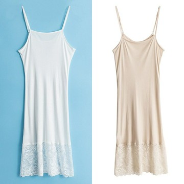 現貨+預購 頂級法式睡衣絲質上衣絲綢背心透氣冰絲睡衣裙短裙-針織蕾絲無袖女裙子3色74lt53【獨家進口】【米蘭精品】