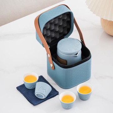 遠山快客杯一壺四杯便攜式旅行功夫茶具套裝家用辦公戶外露營泡茶