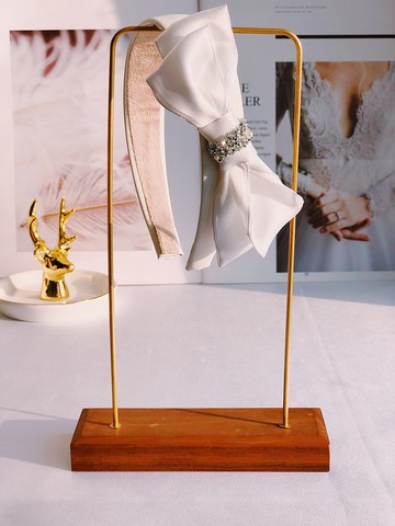 原創純白色蝴蝶結款髮箍