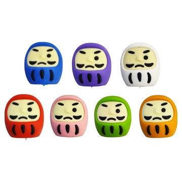 Iwako 造型橡皮擦 ER-BRI 030 達摩 Set  七色  1組