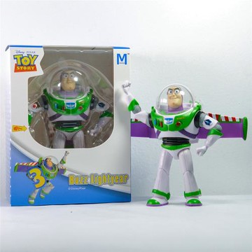 玩具總動員之巴斯光年與胡迪手辦模型，皮克斯出品，發聲翅膀彈出