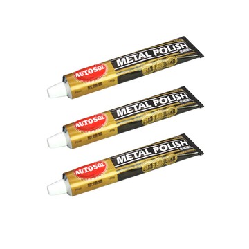 A.F.C 德國 AUTOSOL金屬拋光膏50g 3入組 金屬擦亮膏 除鏽 白鐵膏 除鏽劑 不鏽鋼清潔膏 拋光機