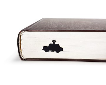 懷舊發條小汽車書籤