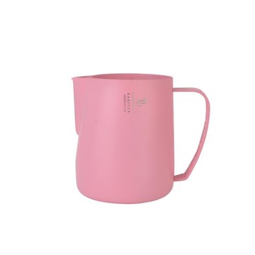 VanseerBarista粉色拉花缸組合圖不銹鋼304拉花缸競賽版拉花缸