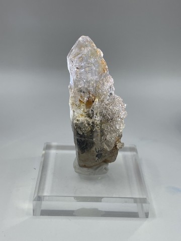 油膽骨幹水晶 螢光礦物 礦標水晶原礦原石 含座