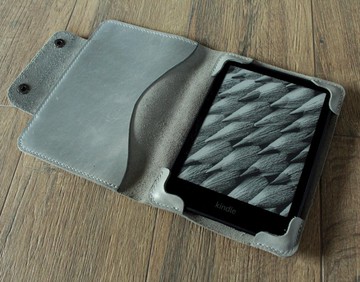 Kindle Paperwhite 12 2024 皮套銀Kindle 保護套 電子閱讀器保護套