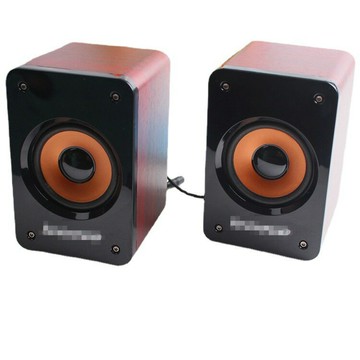 廠家直批發666木質音箱 有源2.0鋼琴烤漆純木質電腦音箱電源音箱【宜家良品百貨】