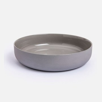 伊登雙釉強化瓷碗21cm 淺灰