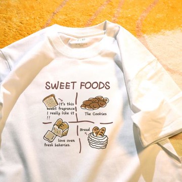 Upch 突然間愛上空氣中香香的味道。可愛簡約日系短袖純棉上衣夏